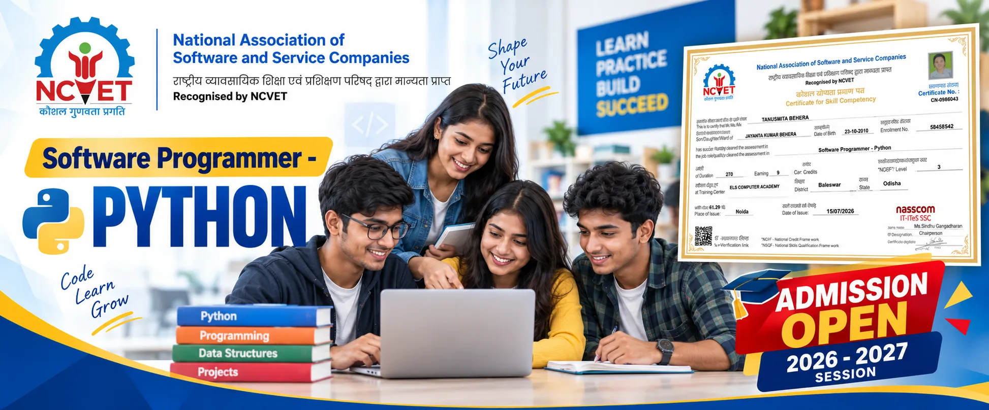 Python Programmer course banner